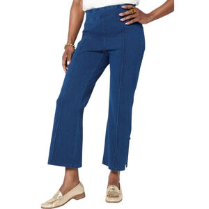 C Wonder Women's Pull-On Stretch Denim Knit Ankle Pant Indigo - Regular